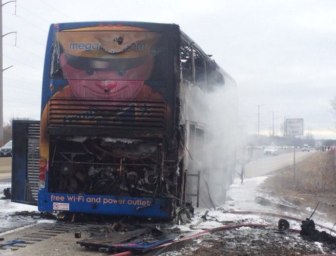 Megabus fire